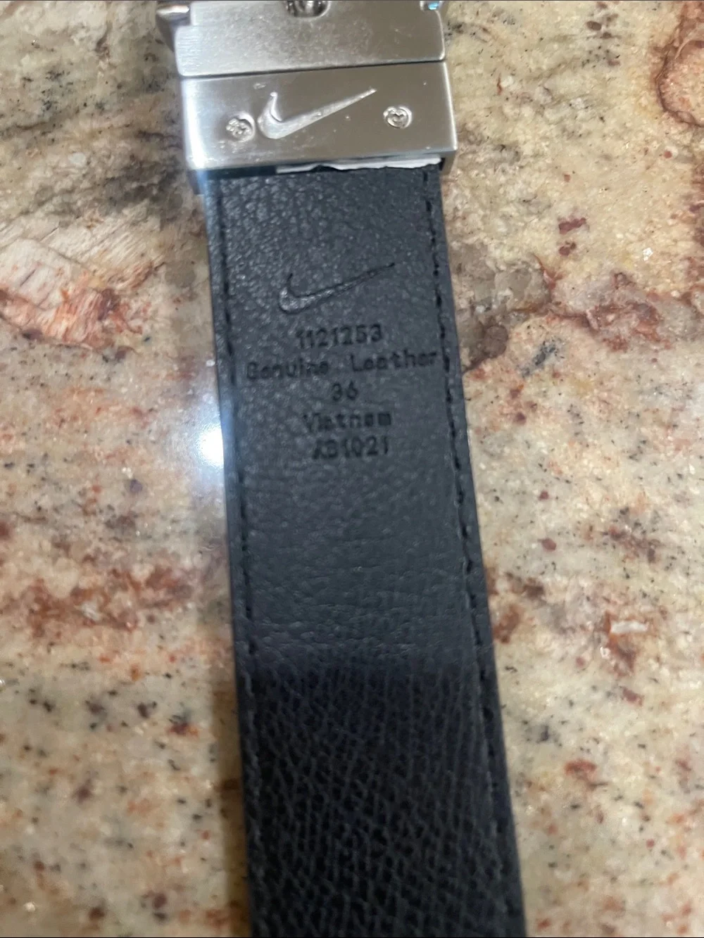 Nike- Men's White Belt S:36